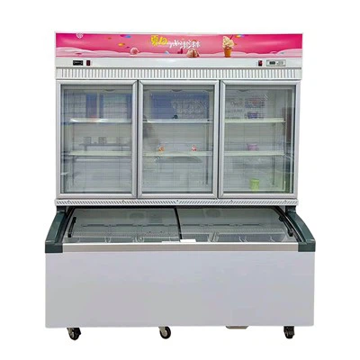Dobbel Temperatur Display Frys Supermarked Display Kjøler
